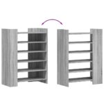 vidaXL Botník sivá sonoma 74,5x37,5x100 cm kompozitné drevo – Obrázok 7