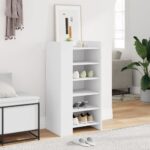 vidaXL Botník biely 52x37,5x100 cm kompozitné drevo – Obrázok 3