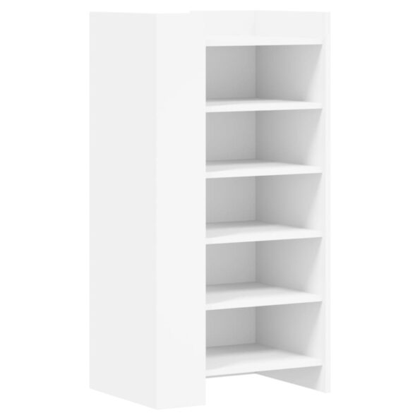 vidaXL Botník biely 52x37,5x100 cm kompozitné drevo – Obrázok 6