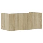 vidaXL Nástenná polica dub sonoma 70,5x35x30,5 cm kompozitné drevo – Obrázok 6
