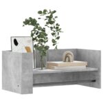 vidaXL Nástenná polica betónovo sivá 70,5x35x30,5 cm kompozitné drevo – Obrázok 3