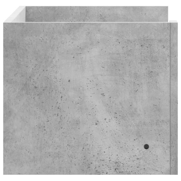 vidaXL Nástenná polica betónovo sivá 70,5x35x30,5 cm kompozitné drevo – Obrázok 5