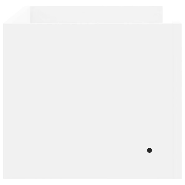 vidaXL Nástenná polica, biela 100x35x30,5 cm, kompozitné drevo – Obrázok 5