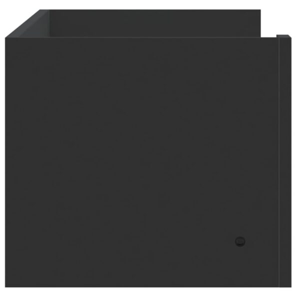 vidaXL Nástenná polica, čierna 100x35x30,5 cm, kompozitné drevo – Obrázok 5