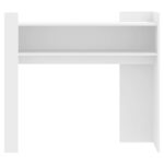 vidaXL Konzolový stolík biely 100x35x90 cm kompozitné drevo – Obrázok 4