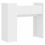 vidaXL Konzolový stolík biely 100x35x90 cm kompozitné drevo – Obrázok 6