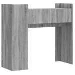 vidaXL Konzolový stolík sivý sonoma 100x35x90 cm kompozitné drevo – Obrázok 6