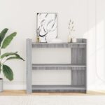 vidaXL Konzolový stolík sivý sonoma 100x35x90 cm kompozitné drevo – Obrázok 3