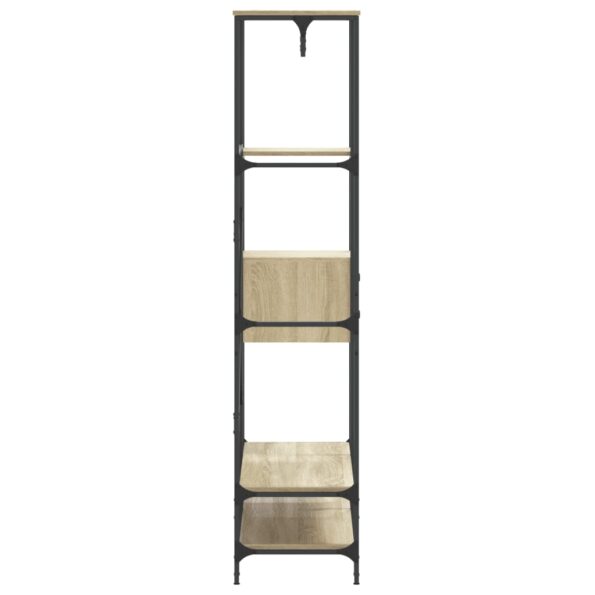 vidaXL Vešiak na šaty s policami dub sonoma kompozitné drevo – Obrázok 5