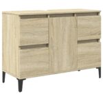 vidaXL Umývadlová skrinka dub sonoma 80x33x60 cm kompozitné drevo – Obrázok 2