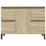 vidaXL Umývadlová skrinka dub sonoma 80x33x60 cm kompozitné drevo – Obrázok 5
