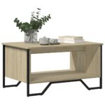 vidaXL Konferenčný stolík dub sonoma 75x51x40 cm kompozitné drevo – Obrázok 4
