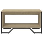 vidaXL Konferenčný stolík dub sonoma 75x51x40 cm kompozitné drevo – Obrázok 5