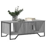 vidaXL Konferenčný stolík sivý sonoma 100x51x40 cm kompozitné drevo – Obrázok 4