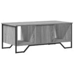 vidaXL Konferenčný stolík sivý sonoma 100x51x40 cm kompozitné drevo – Obrázok 7