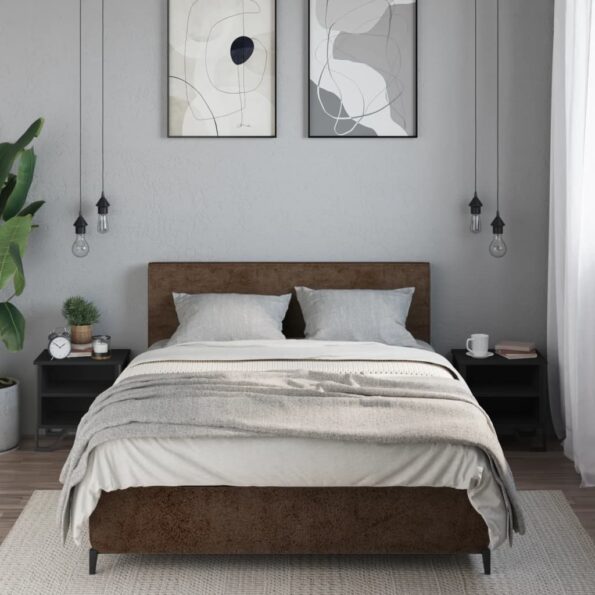 vidaXL Nočné stolíky čierne 2 ks 40x30x40 cm kompozitné drevo – Obrázok 3