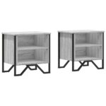 vidaXL Nočný stolík dub sonoma 2 ks 40x30x40 cm kompozitné drevo – Obrázok 2