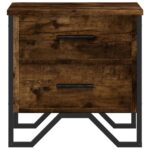 vidaXL Nočný stolík dymový dub 40x41x40 cm kompozitné drevo – Obrázok 5