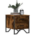 vidaXL Nočné stolíky 2 ks dymový dub 40x41x40 cm kompozitné drevo – Obrázok 4
