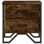 vidaXL Nočné stolíky 2 ks dymový dub 40x41x40 cm kompozitné drevo – Obrázok 5