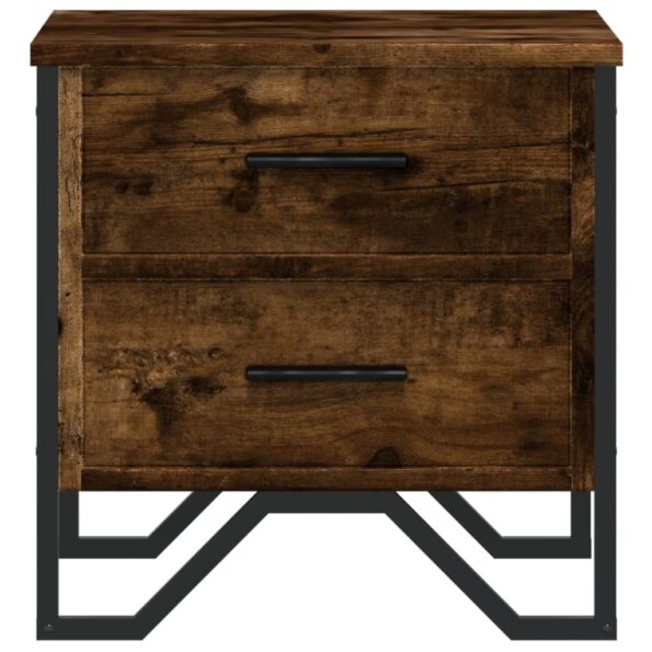 vidaXL Nočné stolíky 2 ks dymový dub 40x41x40 cm kompozitné drevo – Obrázok 5
