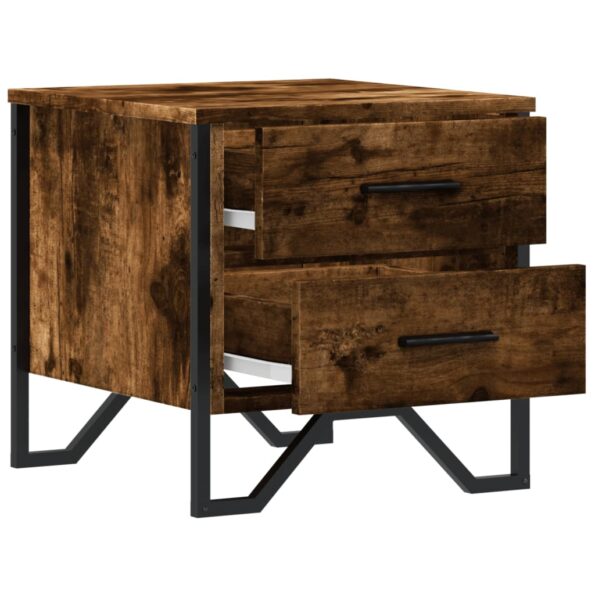 vidaXL Nočné stolíky 2 ks dymový dub 40x41x40 cm kompozitné drevo – Obrázok 6
