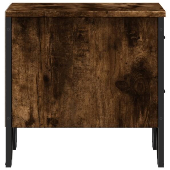 vidaXL Nočné stolíky 2 ks dymový dub 40x41x40 cm kompozitné drevo – Obrázok 7