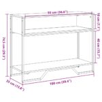 vidaXL Konzolový stolík dub sonoma 100x35x74,5 cm kompozitné drevo – Obrázok 9