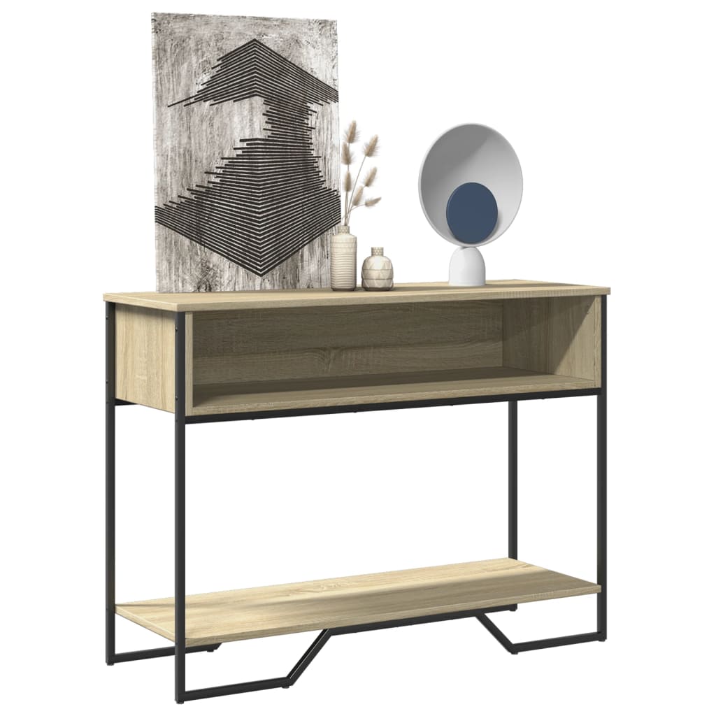 VXL8721102810985_m_en_hd_1.jpg vidaXL Konzolový stolík dub sonoma 100x35x74,5 cm kompozitné drevo – Obrázok 1