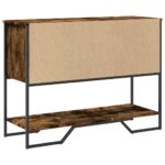 vidaXL Konzolový stolík dymový dub 100x35x74,5 cm kompozitné drevo – Obrázok 7