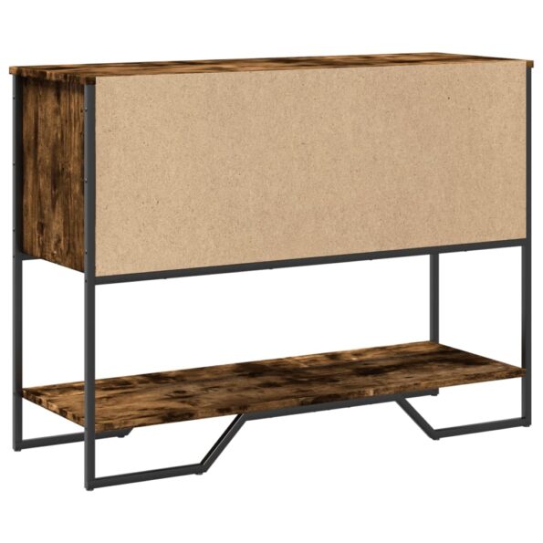 vidaXL Konzolový stolík dymový dub 100x35x74,5 cm kompozitné drevo – Obrázok 7