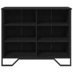 vidaXL Komoda čierna 91x35,5x74,5 cm kompozitné drevo – Obrázok 4