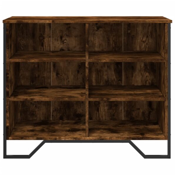 vidaXL Komoda dymový dub 91x35,5x74,5 cm kompozitné drevo – Obrázok 4