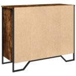 vidaXL Komoda dymový dub 91x35,5x74,5 cm kompozitné drevo – Obrázok 6