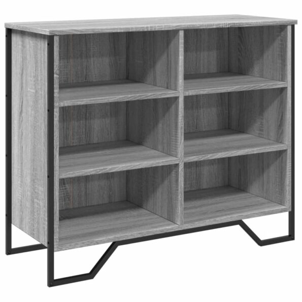 vidaXL Komoda sivá sonoma 91x35,5x74,5 cm kompozitné drevo – Obrázok 2