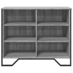vidaXL Komoda sivá sonoma 91x35,5x74,5 cm kompozitné drevo – Obrázok 4