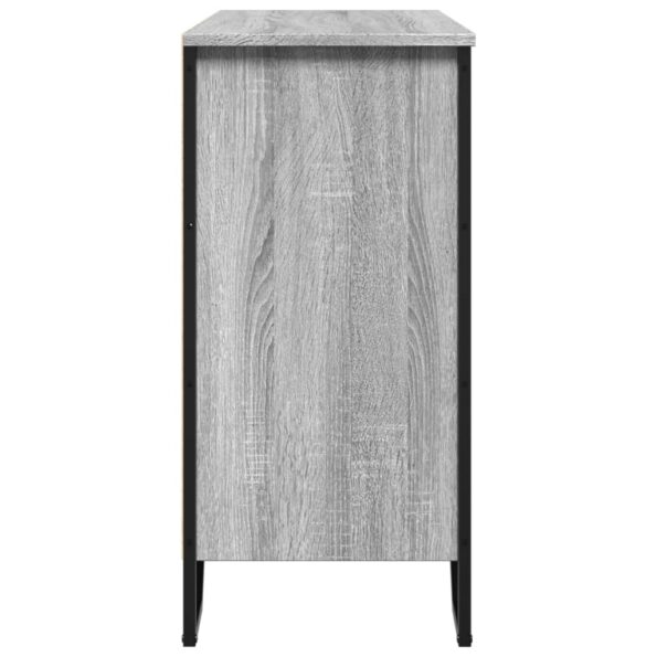 vidaXL Komoda sivá sonoma 91x35,5x74,5 cm kompozitné drevo – Obrázok 5