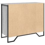 vidaXL Komoda sivá sonoma 91x35,5x74,5 cm kompozitné drevo – Obrázok 6
