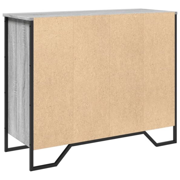 vidaXL Komoda sivá sonoma 91x35,5x74,5 cm kompozitné drevo – Obrázok 6