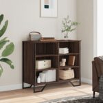 vidaXL Komoda hnedý dub 91x35,5x74,5 cm kompozitné drevo – Obrázok 3