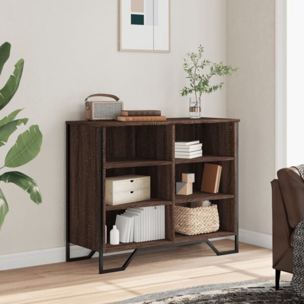 vidaXL Komoda hnedý dub 91x35,5x74,5 cm kompozitné drevo – Obrázok 3