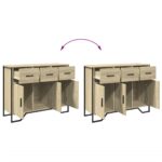 vidaXL Komoda dub sonoma 97x32,5x74,5 cm kompozitné drevo – Obrázok 8