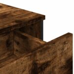 vidaXL Komoda dymový dub 97x32,5x74,5 cm kompozitné drevo – Obrázok 9
