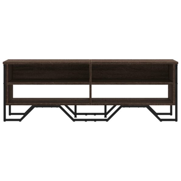 vidaXL TV stolík hnedý dub 122x34x41 cm kompozitné drevo – Obrázok 4