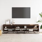 vidaXL TV skrinka hnedý dub 180x34x41 cm kompozitné drevo – Obrázok 3