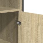 vidaXL Vysoká skrinka dub sonoma 79,5x35,5x137,5 cm kompozitné drevo – Obrázok 7