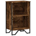 vidaXL Knižnica dymový dub 50x31x74,5 cm kompozitné drevo – Obrázok 2