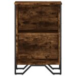 vidaXL Knižnica dymový dub 50x31x74,5 cm kompozitné drevo – Obrázok 4