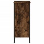vidaXL Knižnica dymový dub 50x31x74,5 cm kompozitné drevo – Obrázok 5