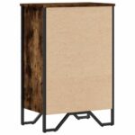 vidaXL Knižnica dymový dub 50x31x74,5 cm kompozitné drevo – Obrázok 6